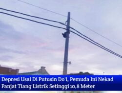 Diputusin Doi Pemuda Nekad Panjat Tiang Listrik Setinggi 10,8 Meter
