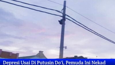 Diputusin Doi Pemuda Nekad Panjat Tiang Listrik Setinggi 10,8 Meter