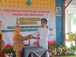 Resmi Dilantik! Kedua Perangkat Baru Desa Kebongede Bantarbolang