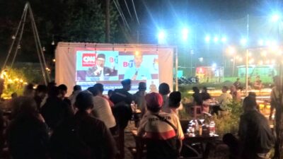 Nobar Debat Cawapres Bareng Rizal Bawazier Di Randudongkal Pemalang