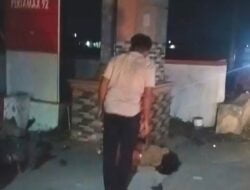 Kecelakaan Tunggal, Pemotor Tabrak Tugu Pom Mini MD Dilokasi