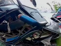 Bus PO New Shantika Kecelakaan Di Km 320 Tol Pemalang