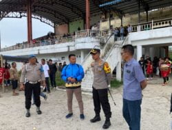 Kapolres Dairi Cek Pengamanan Turnamen Sepak Bola di Stadiun Utama Sidikalang