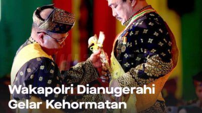 Wakapolri Dianugerahi Gelar Kehormatan Adat Melayu