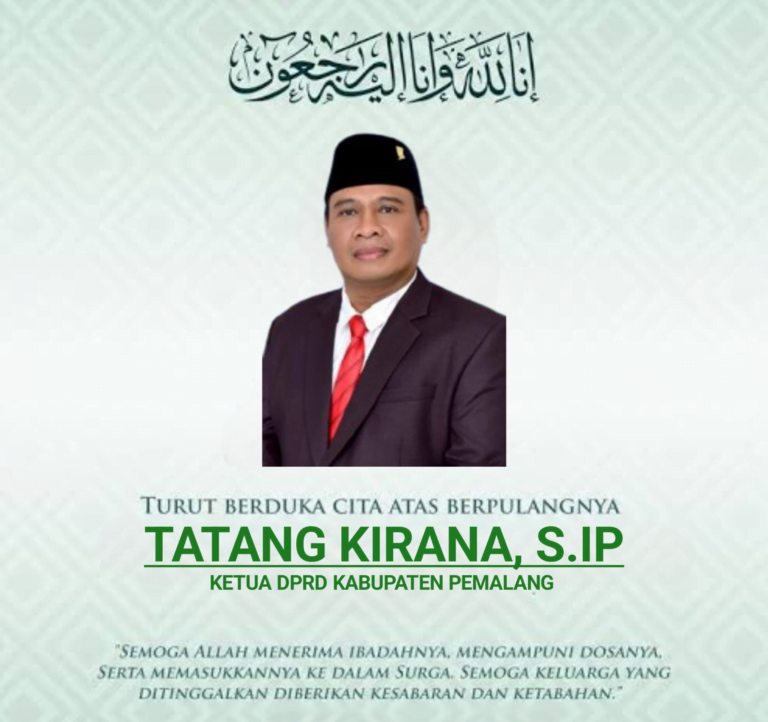 Ketua DPRD Pemalang Tutup Usia, Bupati Mansur Hidayat Ucapkan Belasungkawa 