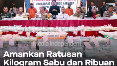 Polda Sumsel Berhasil Menyita Ratusan Sabu Dan Butir Ekstasi Di Kota Palembang