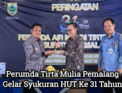 Perumda Tirta Mulia Pemalang Gelar Syukuran HUT Ke 31 Tahun