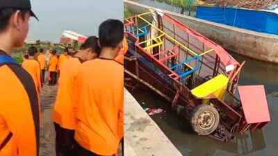 Odong – Odong Rombongan Siswa SMA Negeri 1 Wiradesa Pekalongan Terjun !!!
