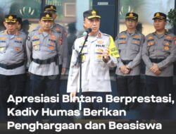 Kadiv Humas Berikan Penghargaan dan Beasiswa Bintara Berprestasi