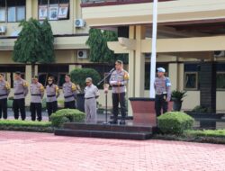 Kapolres Pekalongan Pimpin Upacara Kenaikan Pangkat Pengabdian TMT 1 Februari 2024