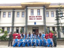 Babinsa Koramil 07 /Maos Cilacap Turun ke Sekolah Kembangkan Ketrampilan Kepemimpinan Yang Bertanggungjawab