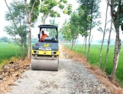 Alat Berat BOMAG Diterjunkan Satgas TMMD I TA 2024 Untuk Memadatkan Jalan