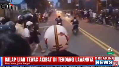 Pembalap Liar Tewas Didorong Lawan di Banyumas
