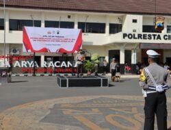 Jelang Operasi Keselamatan Lalulintas, Polresta Cilacap Gelar Apel Pasukan
