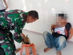 Babinsa Koramil Maos Cilacap Tangkap Pencuri Kotak Amal Masjid