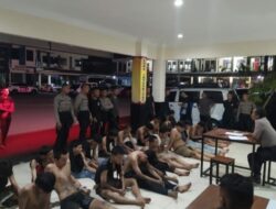 Diduga Akan Tawuran, Polresta Cilacap Amankan Puluhan Remaja