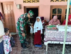 Babinsa Koramil 05 Ulujami Bantu Sukseskan Kegiatan Posyandu