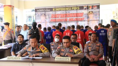 Tanam Ganja, 2 Orang Diamankan Polresta Cilacap Dalam Operasi Pekat