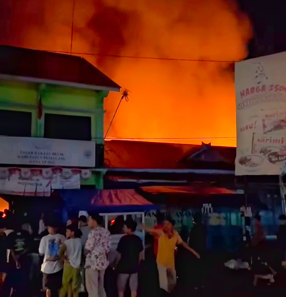 Pasar Belik kebakaran 