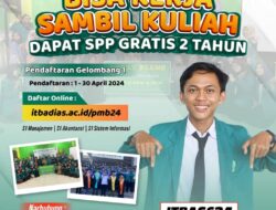 Hanya ITB ADIAS Pemalang SPP 2 Tahun Gratis, Buruan Daftar!!!