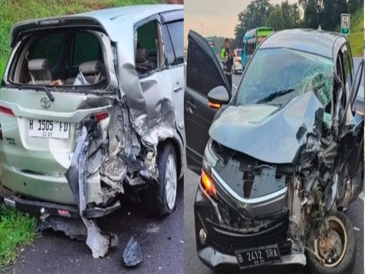 Kecelakaan beruntun di tol Cipali