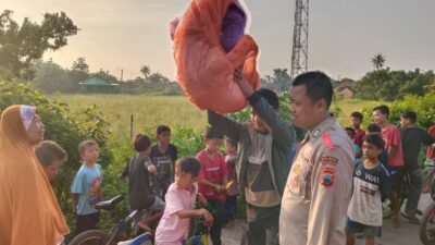 Balon Udara Raksasa Siap Terbang Diamankan Polsek Wiradesa