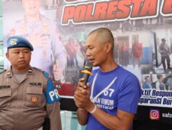 Berakhir Sudah Pelarian Pelaku Penyiraman Air Keras di Kawunganten Ditangkap Satreskrim Polresta Cilacap di Palembang