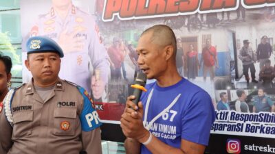 Berakhir Sudah Pelarian Pelaku Penyiraman Air Keras di Kawunganten Ditangkap Satreskrim Polresta Cilacap di Palembang