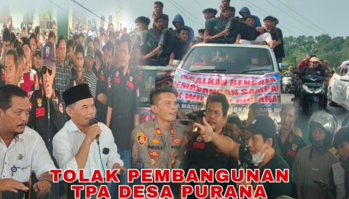 Warga Demo Aksi Penolakan Pembangunan TPA Desa Purana Bantarbolang