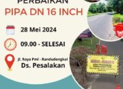 Prioritaskan Pelanggan Pipa Aliran Air Alami Kebocoran Tim Teknik Lakukan Perbaikan