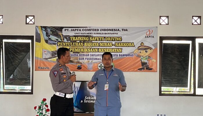 Sat Lantas Polresta Banyumas Gelar Training Safety Driving Bagi Driver Perusahaan
