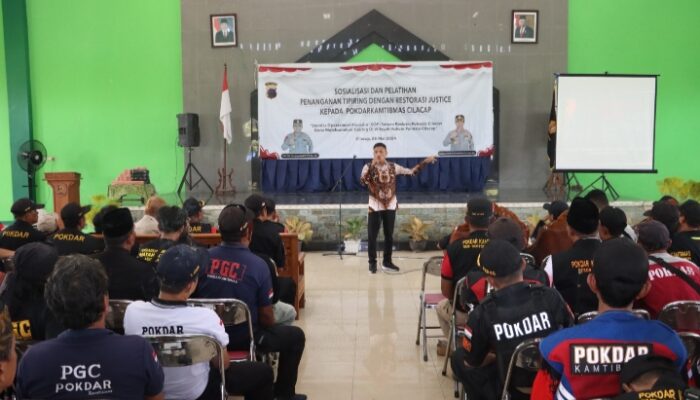 Pokdarkamtibmas Dilatih Penanganan Tipiring Dengan Restorative Justice Oleh Polresta Cilacap
