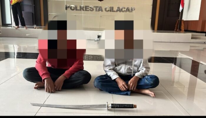 Bawa Sajam Dua Remaja di Cilacap Diamankan Polisi