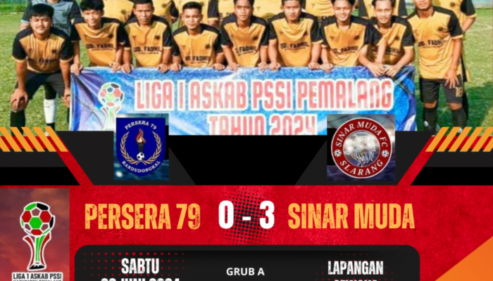 Liga 1 Askab Pemalang: Sinar Muda Bungkam Persera 79 Dengan Skor 3-0