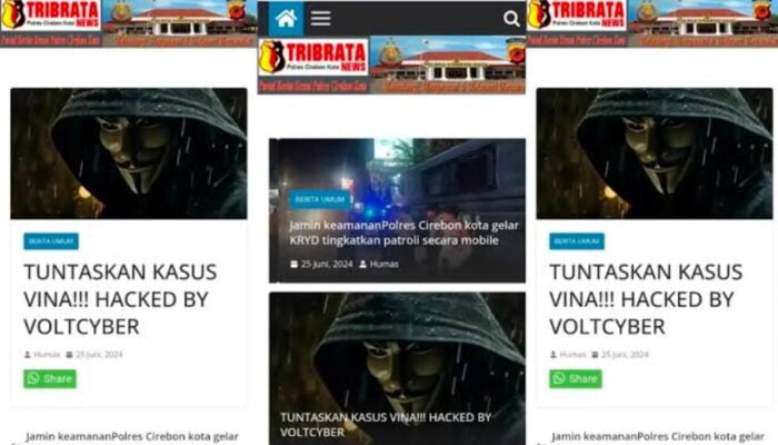 Situs Polres Cirebon Diserang Hacker, Muncul Pesan Menohok “Tuntaskan Kasus Vina!”