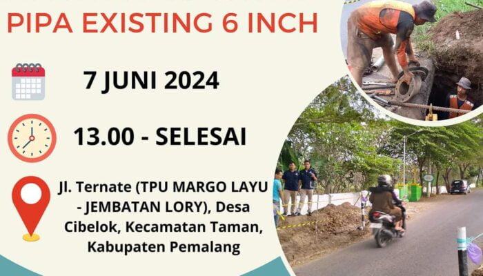 Peningkatan Kualitas Jaringan Distribusi Air: Tim Teknik Lakukan Konektivitas Pipa HDPE 10 Inc ke 6 Inc