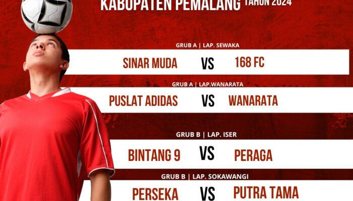 Jadwal Pekan Ke-3: Liga 1 Askab PSSI Pemalang, Sinar Muda vs 168 FC