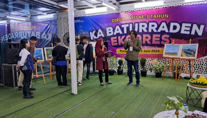 Lagi Daop 5 Purwokerto Apresiasi Kepada Pelanggan di HUT Ketiga KA Baturraden Ekspres