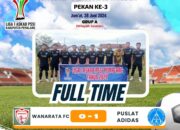 Gol Tunggal Bawa Puslat Adidas Taklukkan Wanarata, Pekan Ke-3 Liga 1 Askab PSSI Pemalang
