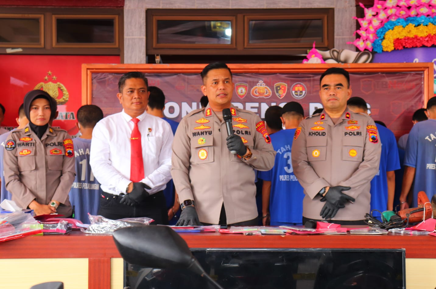 22 Tersangka Tindak Pidana di tangkap Polres Pekalongan, dari 17 Ungkap Kasus 