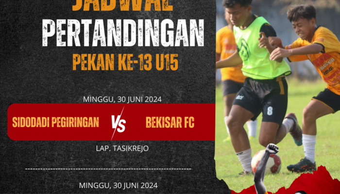 Jadwal Pertandingan Pekan Ke-13  Liga U15 Askab PSSI Pemalang