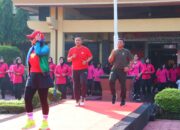 Polres Pekalongan Gelar Olahraga Bersama dalam Menyambut Hari Bhayangkara ke-78