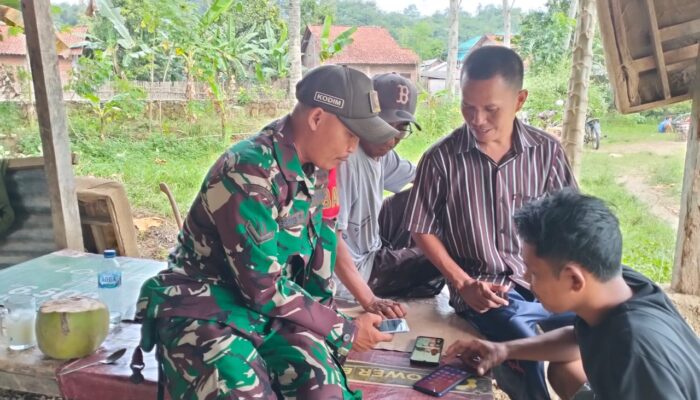 Judi Online Menjadi Topik Babinsa Dalam Melaksanakan Komsos Kepada Masyarakat