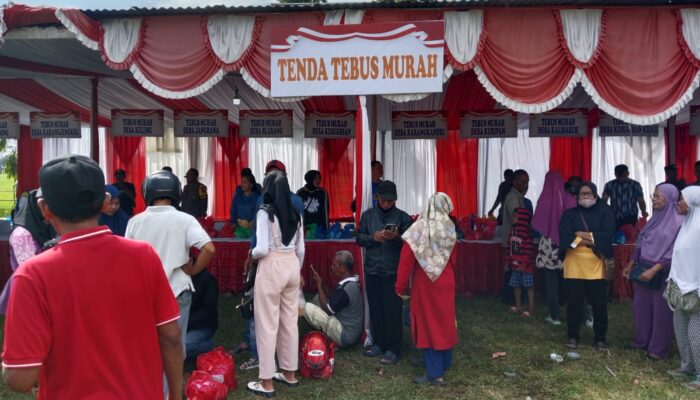 Gelaran Tebus Murah Polda Jateng di Cilacap Mendapat Serbuan Warga