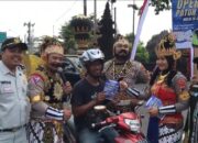 Muncul Tokoh Pewayangan Gatotkaca, Bima dan Pergiwa di Lingkar Alun Alun Purbalingga