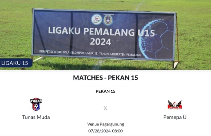 Jadwal Pekan Ke-15 Ligaku 15 Askab PSSI Pemalang 2024 Memanas: Duel Sengit Menanti!