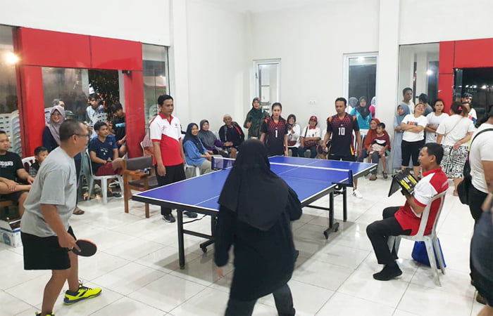 lomba tenis meja antar RW se-kelurahan Muktiharjo Kidul