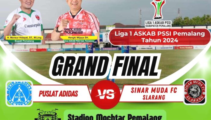 Final Liga 1 Askab PSSI Pemalang 2024: Puslat Adidas vs Sinar Muda, Siapakah Sang Juara?