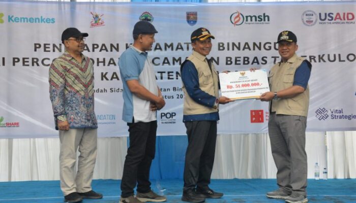 PJ Bupati Cilacap Resmi Menetapkan Binangun Sebagai Kecamatan Percontohan Bebas TB