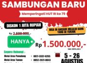 Dirgahayu RI ke-79! Sambungan Baru Air Bersih Diskon Merdeka